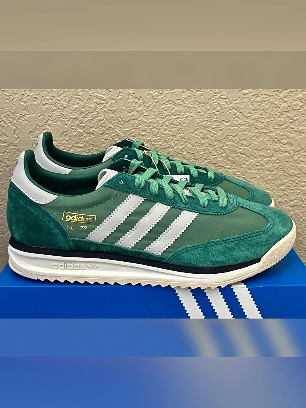 Adidas Men's Adidas SL 72 RS Green Color Size-9.5